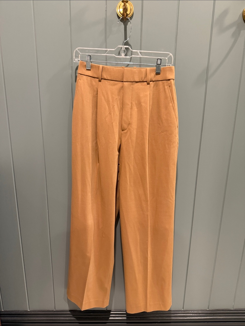 Uniqlo Classic Straight-Leg Pants in Camel